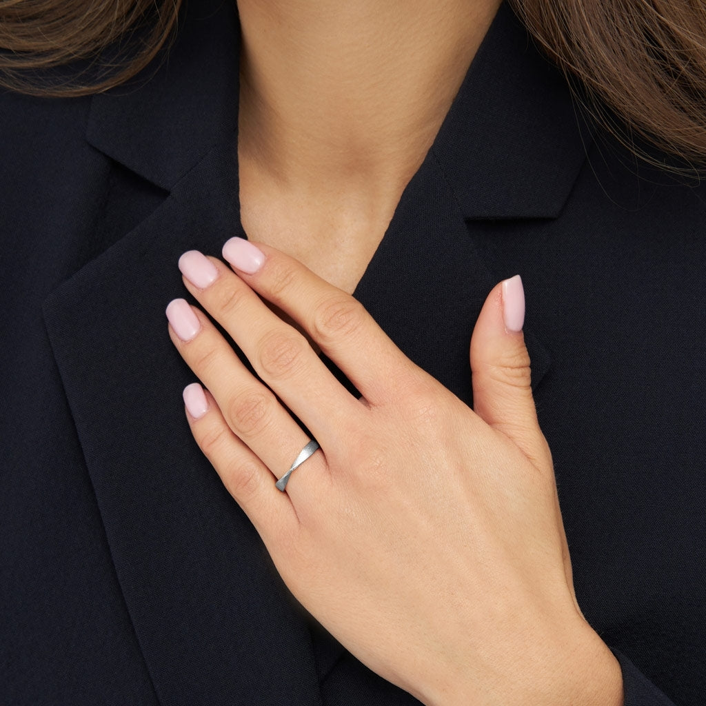 LULU Copenhagen 180 Ring borstad Rings Silver