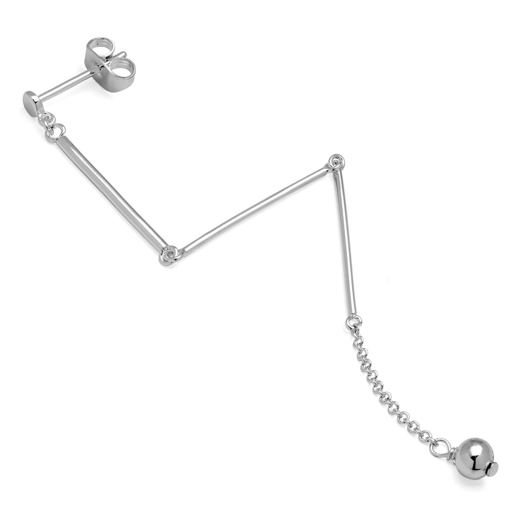 LULU Copenhagen 3 Long Pins örhÀnge 1 st Ear stud, 1 pcs Silver Plated