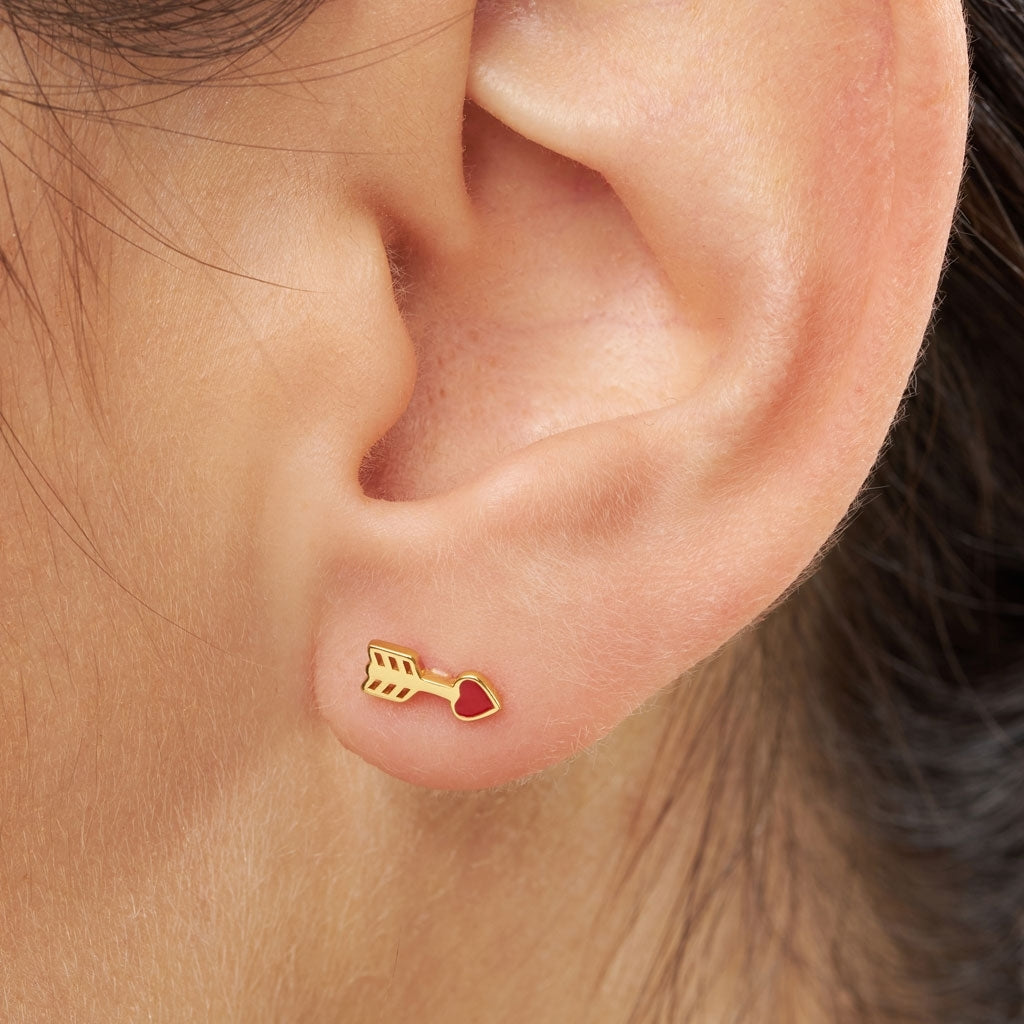 LULU Copenhagen Amor örhänge 1 st Ear stud, 1 pcs Guldpläterad