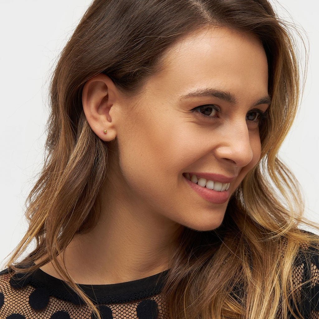 LULU Copenhagen Ball örhÀnge 1 st Ear stud, 1 pcs GuldplÀterad