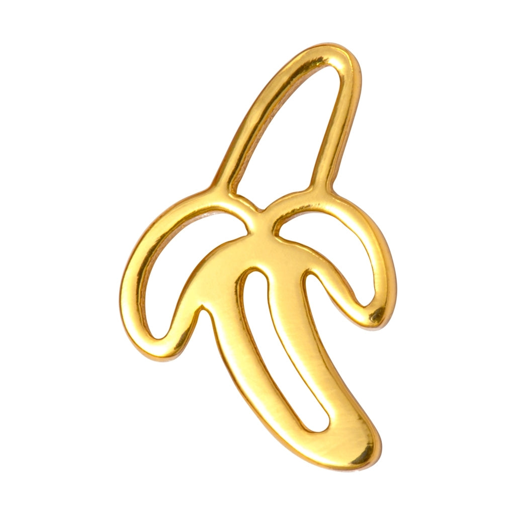 LULU Copenhagen Banana örhänge 1 st Ear stud, 1 pcs Guldpläterad