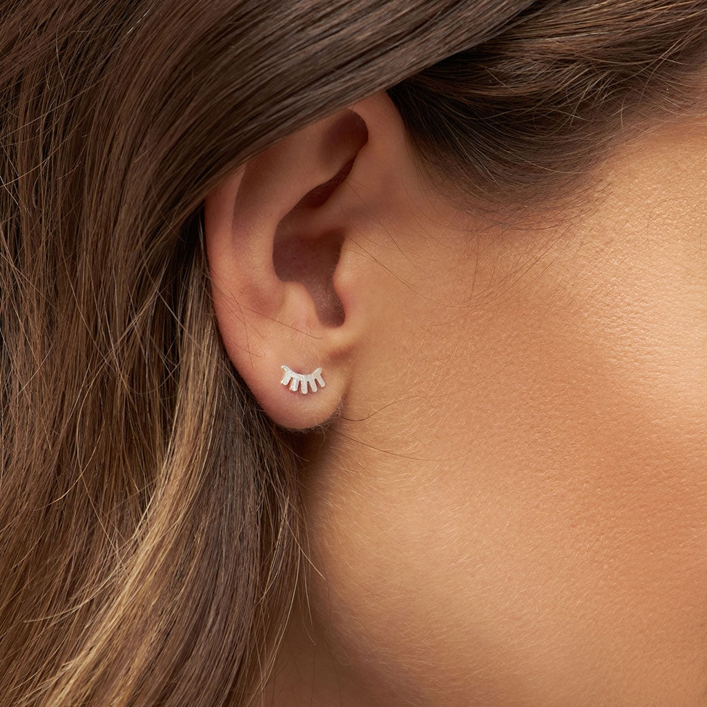 LULU Copenhagen Blink örhÀnge 1 st borstad Ear stud, 1 pcs Silver