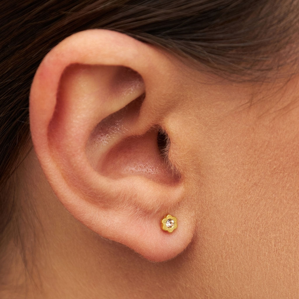 LULU Copenhagen Blomst örhänge 1 st Ear stud, 1 pcs Persika