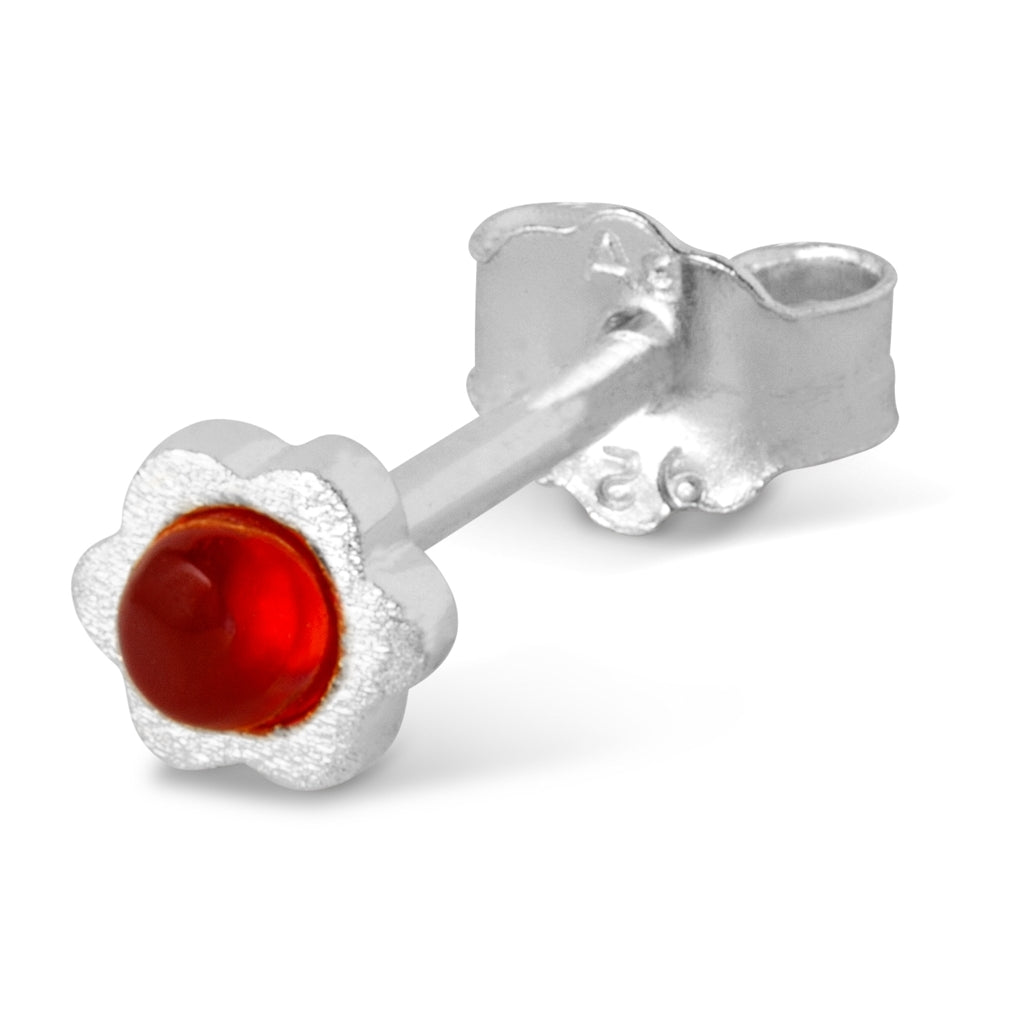 LULU Copenhagen Blomst örhÀnge 1 st Ear stud, 1 pcs Red Agate