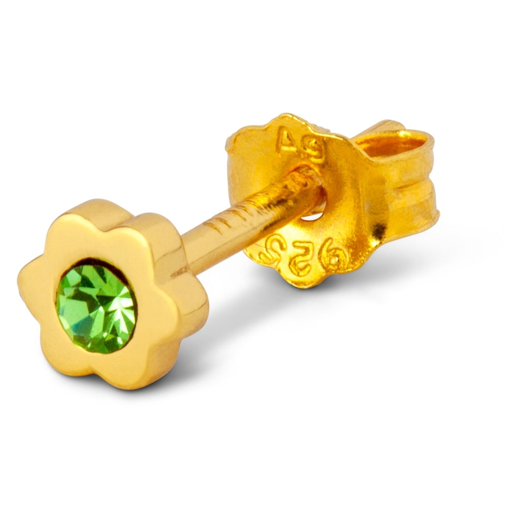 LULU Copenhagen Blomst Shiny örhänge 1 st Ear stud, 1 pcs Ljusgrön