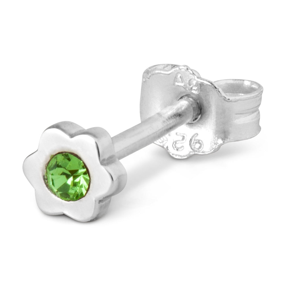 LULU Copenhagen Blomst Shiny örhänge 1 st Ear stud, 1 pcs Ljusgrön