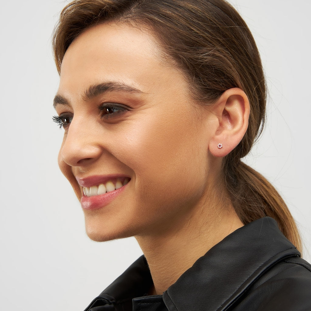 LULU Copenhagen Blomst Shiny örhÀnge 1 st Ear stud, 1 pcs Pink