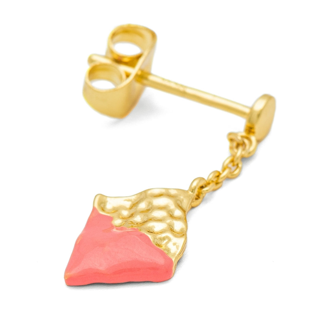 LULU Copenhagen Boheme Dipped örhänge 1 st Ear stud, 1 pcs Orange/Coral