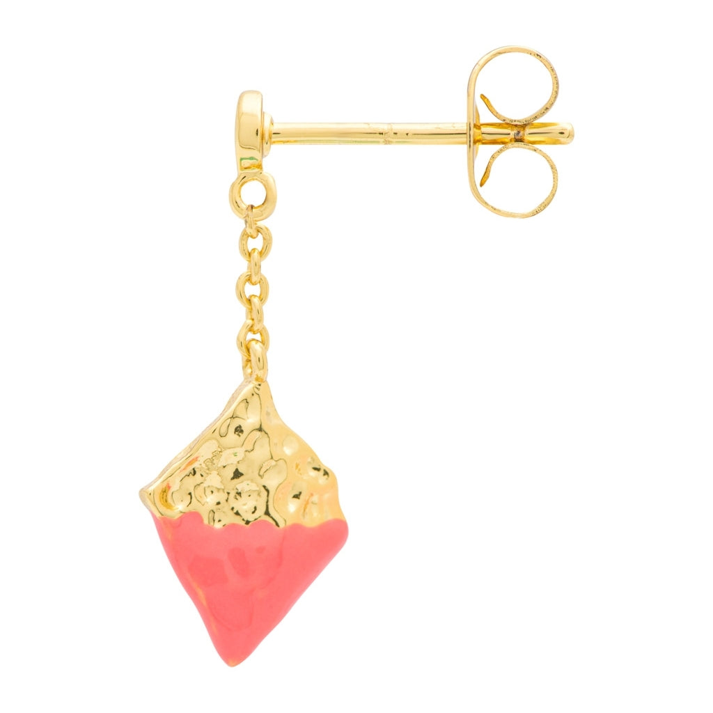 LULU Copenhagen Boheme Dipped örhänge 1 st Ear stud, 1 pcs Orange/Coral