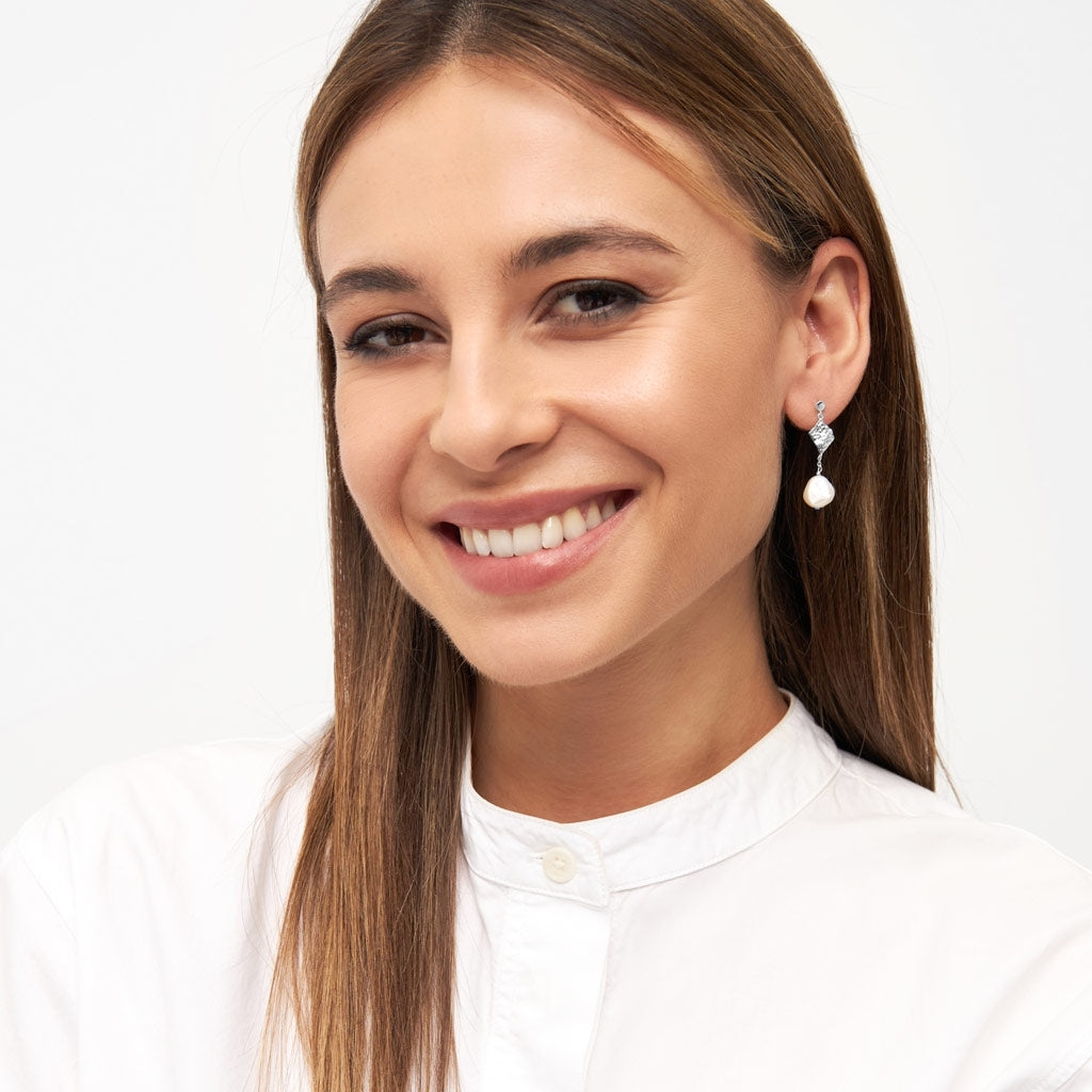 LULU Copenhagen Boheme Pearl örhänge 1 st Ear stud, 1 pcs Silver Plated