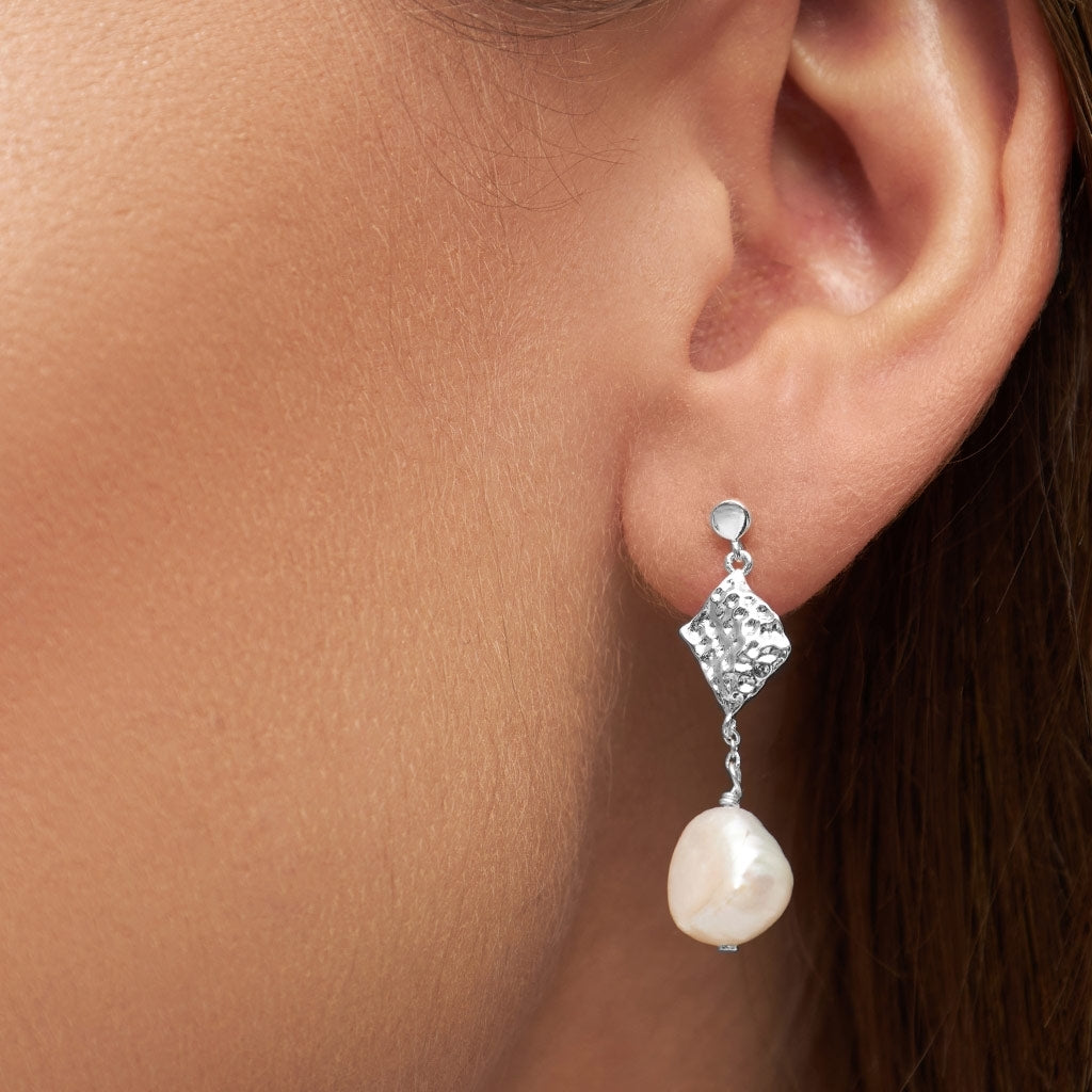 LULU Copenhagen Boheme Pearl örhänge 1 st Ear stud, 1 pcs Silver Plated