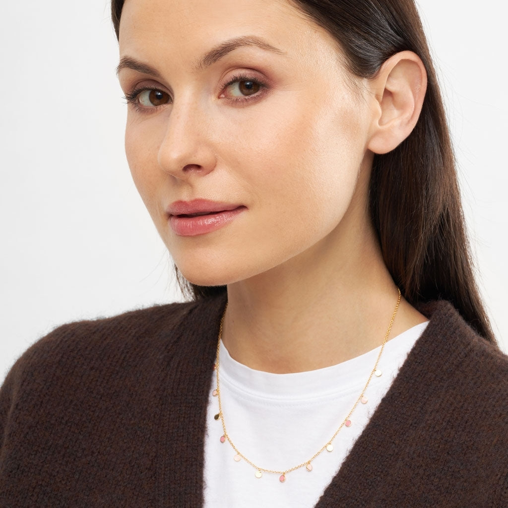 LULU Copenhagen Boho Halsband Necklaces Ljusrosa