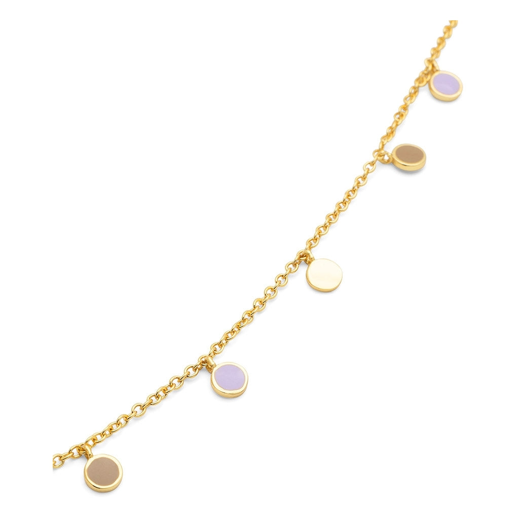 LULU Copenhagen Boho Halsband Necklaces Mocha Mousse/Purple