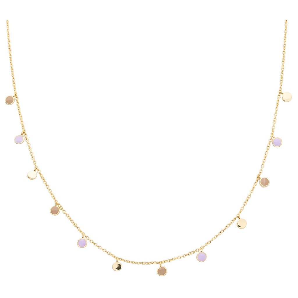 LULU Copenhagen Boho Halsband Necklaces Mocha Mousse/Purple