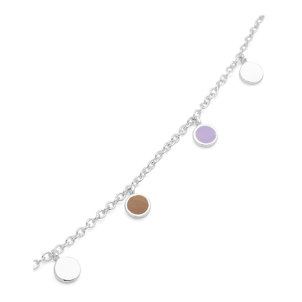 LULU Copenhagen Boho Halsband Necklaces Mocha Mousse/Purple