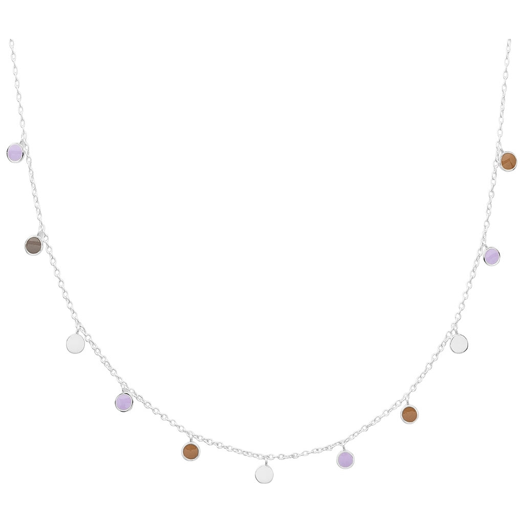 LULU Copenhagen Boho Halsband Necklaces Mocha Mousse/Purple