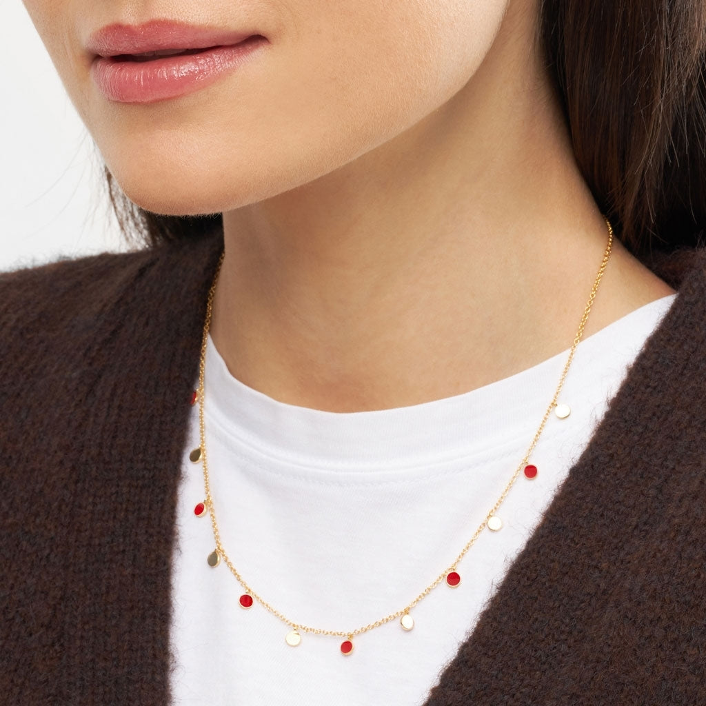 LULU Copenhagen Boho Halsband Necklaces Passion Red