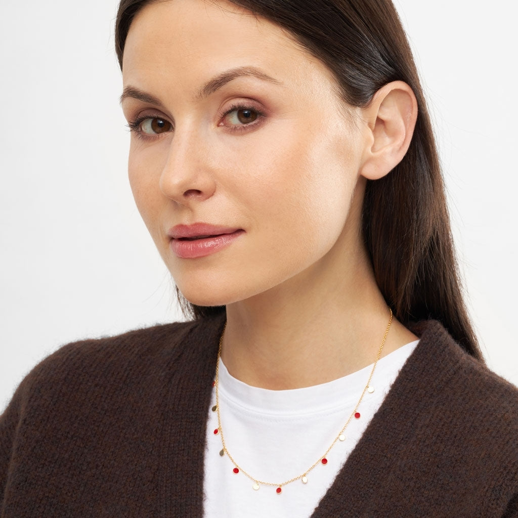 LULU Copenhagen Boho Halsband Necklaces Passion Red