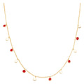 Boho Halsband - Passion Red