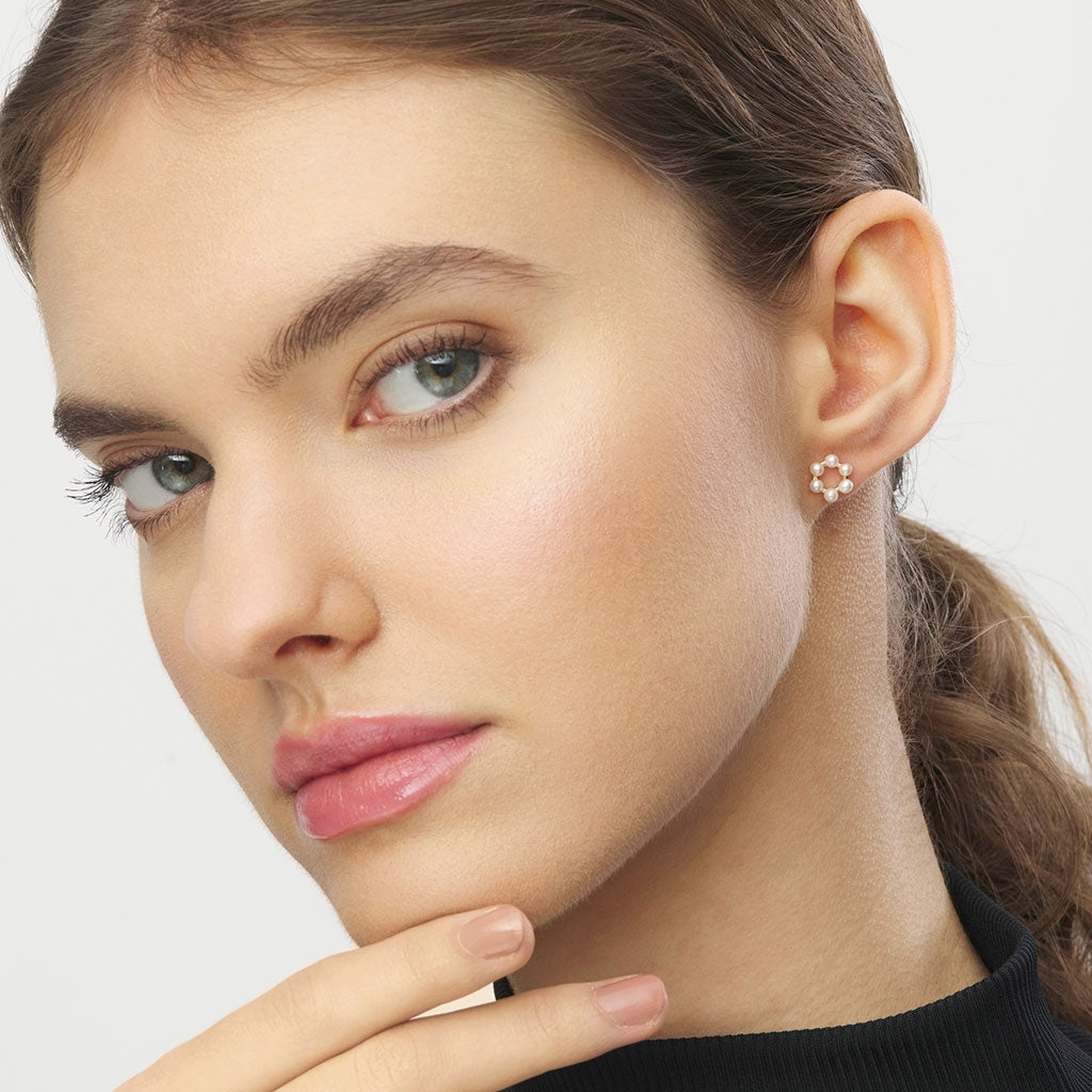 LULU Copenhagen Bouquet Circle earring 1 pcs Ear stud, 1 pcs GuldplÀterad