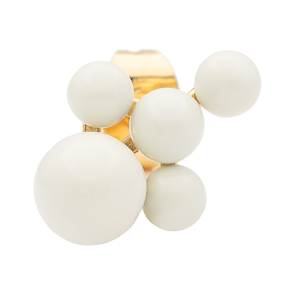 LULU Copenhagen Bouquet Cloud örhÀnge 1 st Ear stud, 1 pcs Coconut Milk