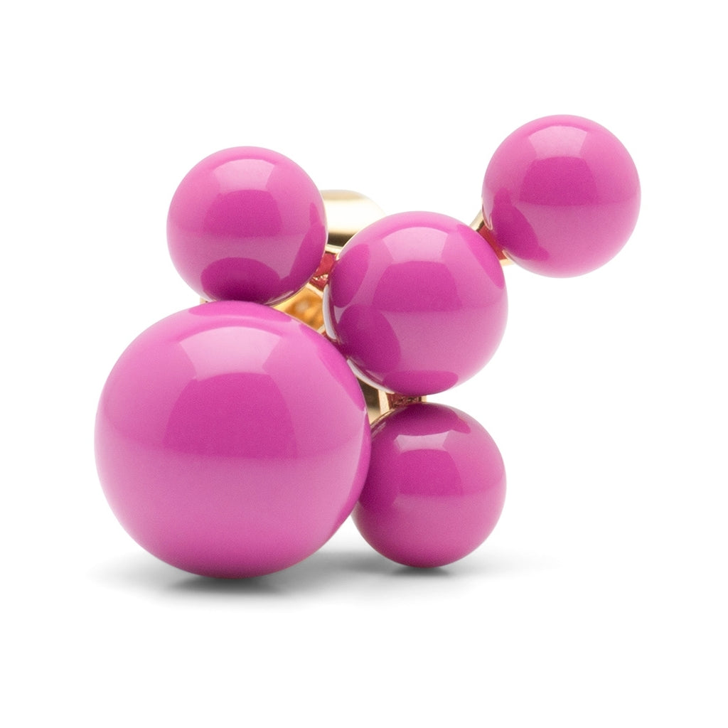 LULU Copenhagen Bouquet Cloud örhÀnge 1 st Ear stud, 1 pcs Electric Fuchsia Pink