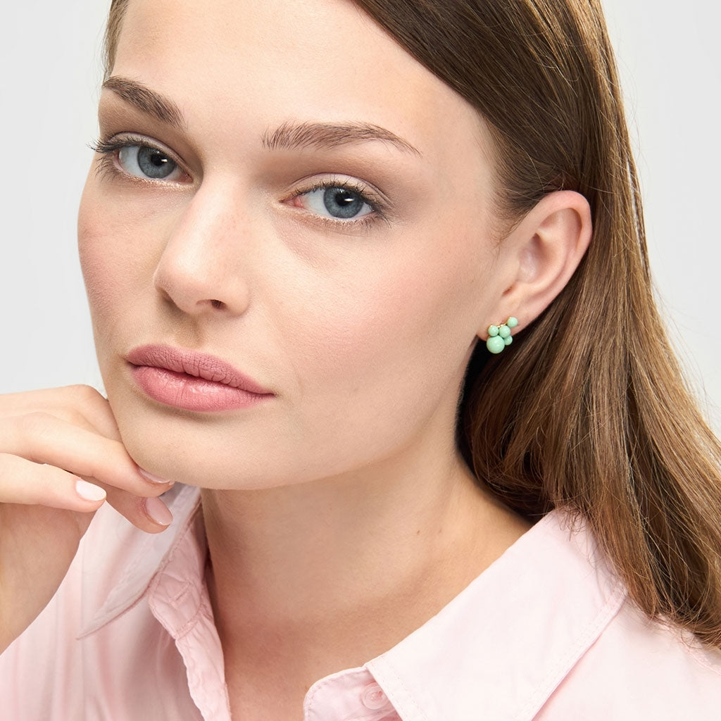LULU Copenhagen Bouquet Cloud örhÀnge 1 st Ear stud, 1 pcs Seasalt Green