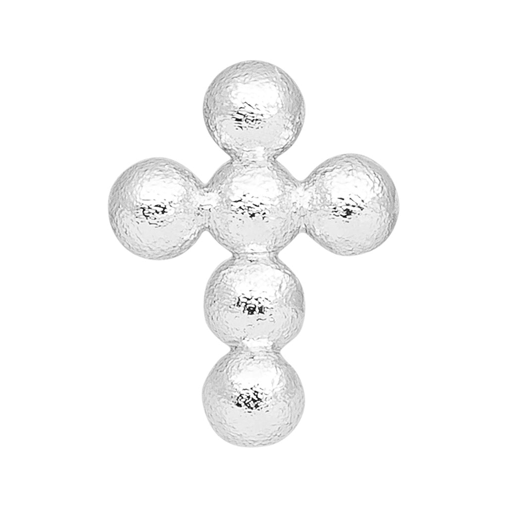 LULU Copenhagen Bouquet Cross 1 st Ear stud, 1 pcs Silver Plated