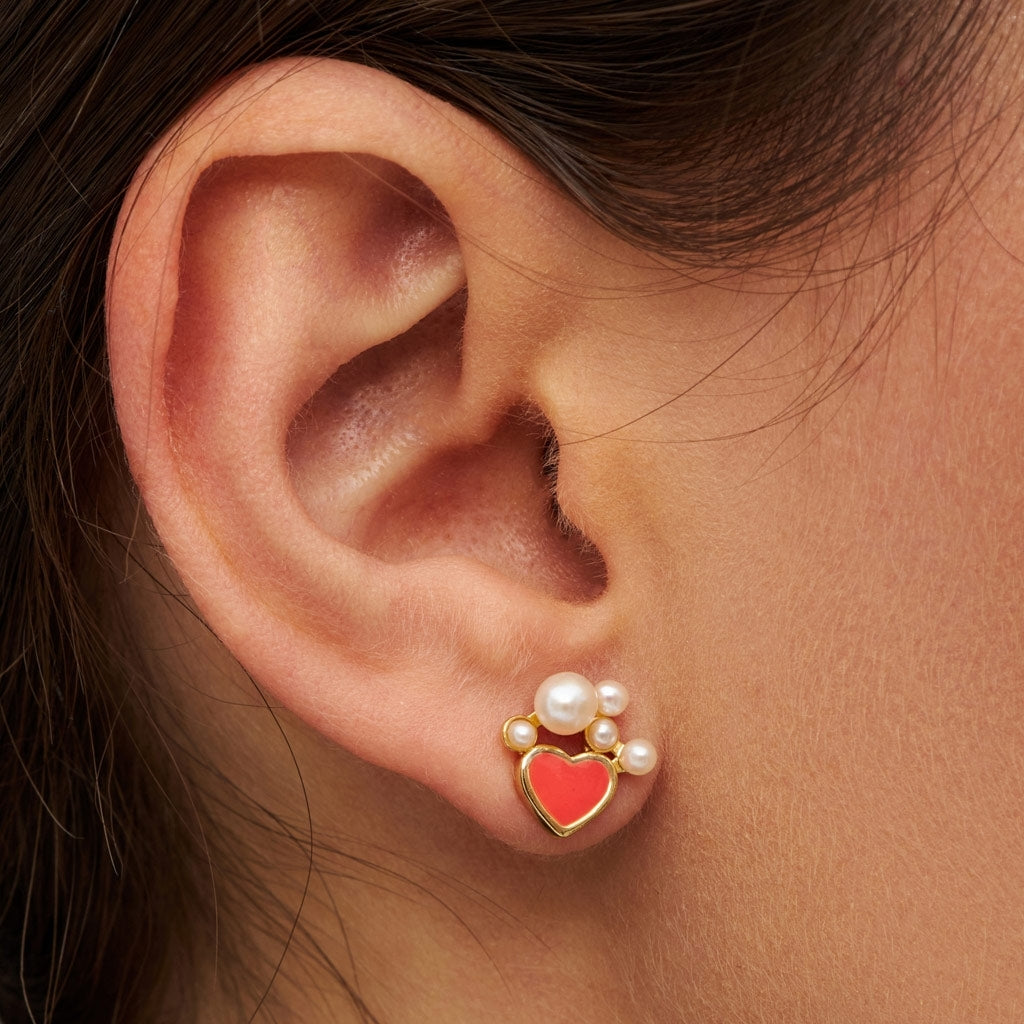LULU Copenhagen Bouquet Dream örhänge 1 st Ear stud, 1 pcs Guldpläterad