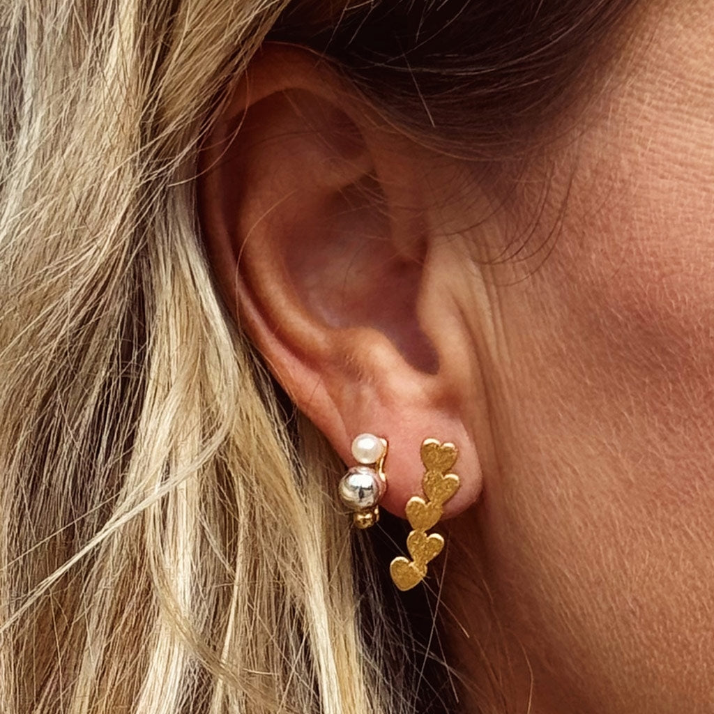 LULU Copenhagen Bouquet Drip Silver örhÀnge 1 st Ear stud, 1 pcs GuldplÀterad