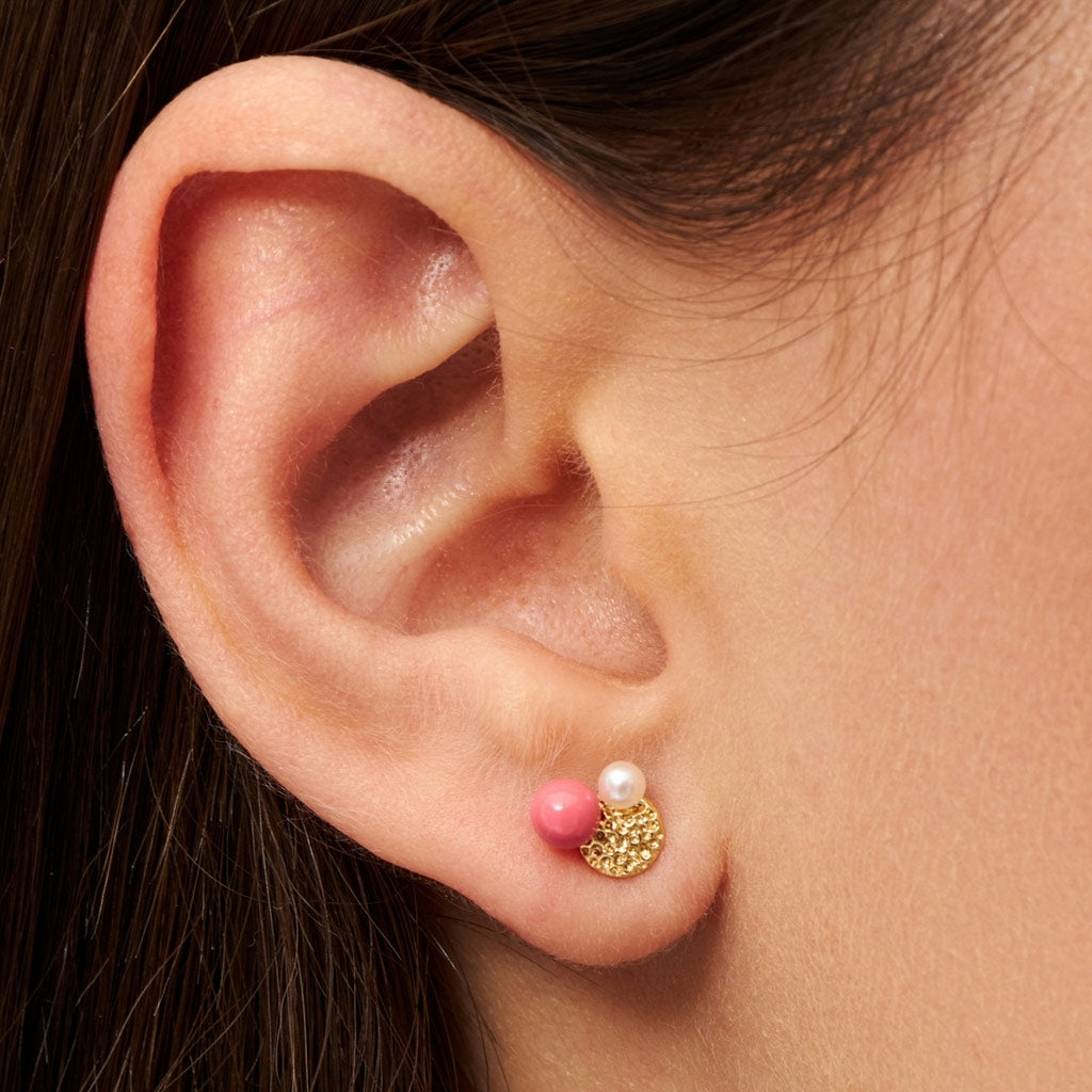 LULU Copenhagen Bouquet Plate örhÀnge 1 st Ear stud, 1 pcs GuldplÀterad