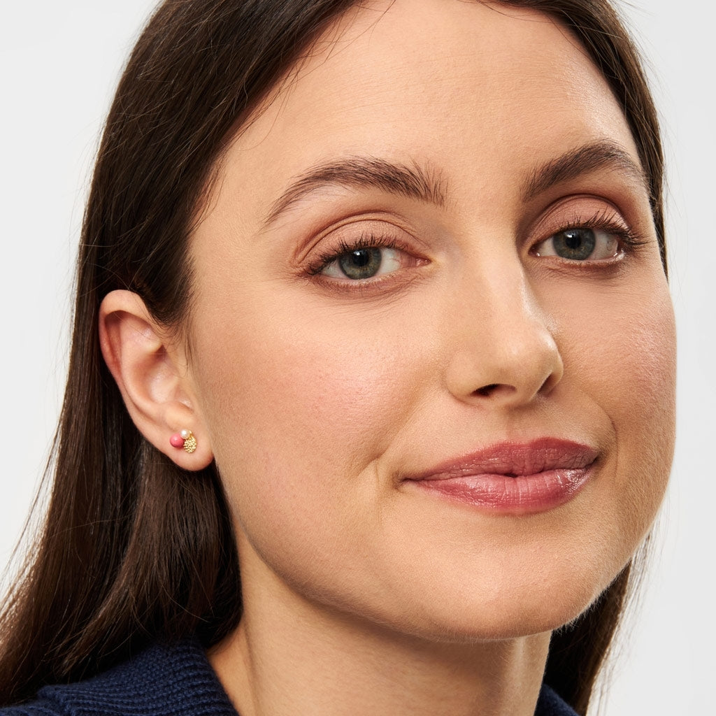 LULU Copenhagen Bouquet Plate örhÀnge 1 st Ear stud, 1 pcs GuldplÀterad