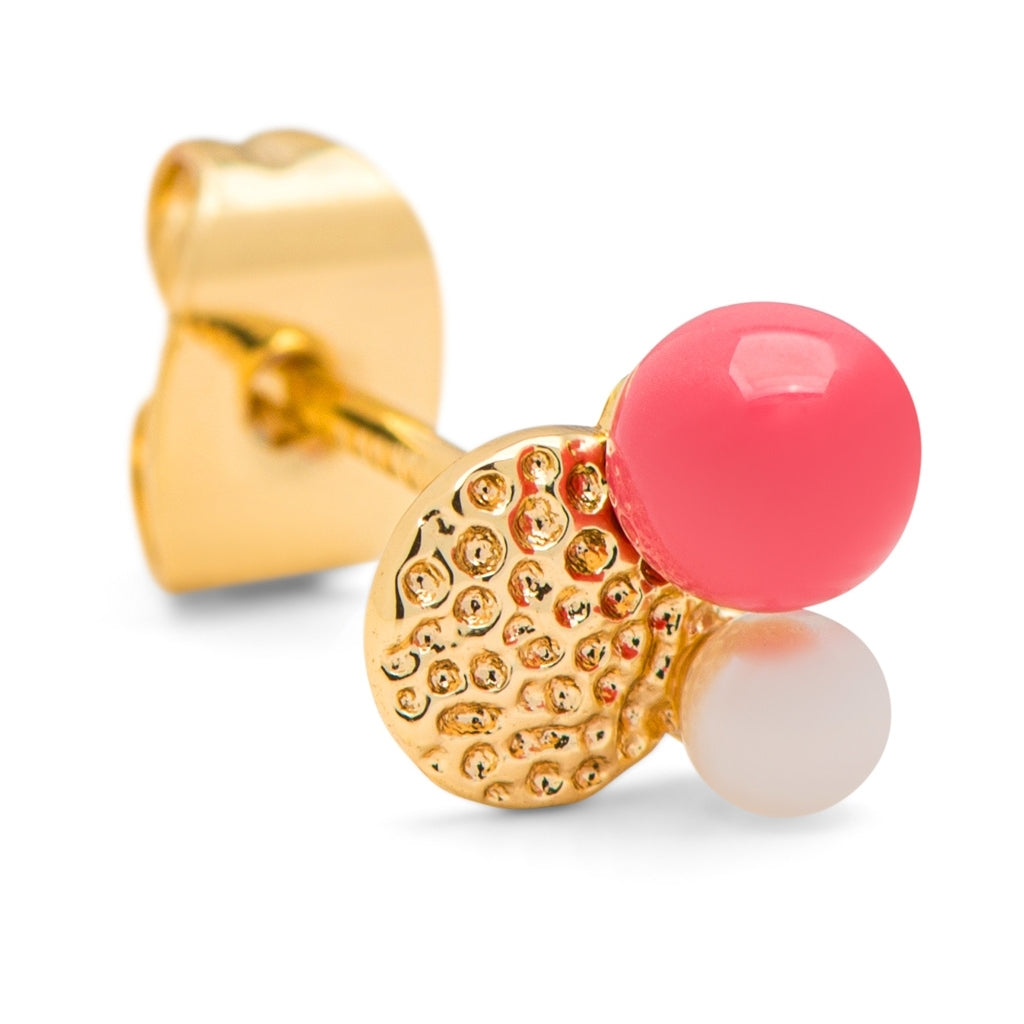 LULU Copenhagen Bouquet Plate örhÀnge 1 st Ear stud, 1 pcs GuldplÀterad