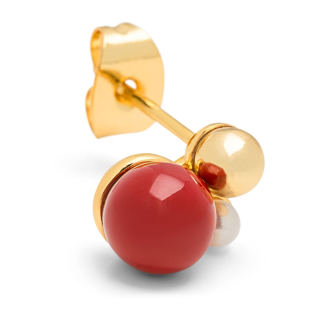 LULU Copenhagen Bouquet The Classic örhänge 1 st Ear stud, 1 pcs Guldpläterad