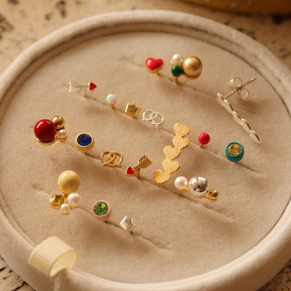 LULU Copenhagen Bouquet The Classic örhÀnge 1 st Ear stud, 1 pcs GuldplÀterad