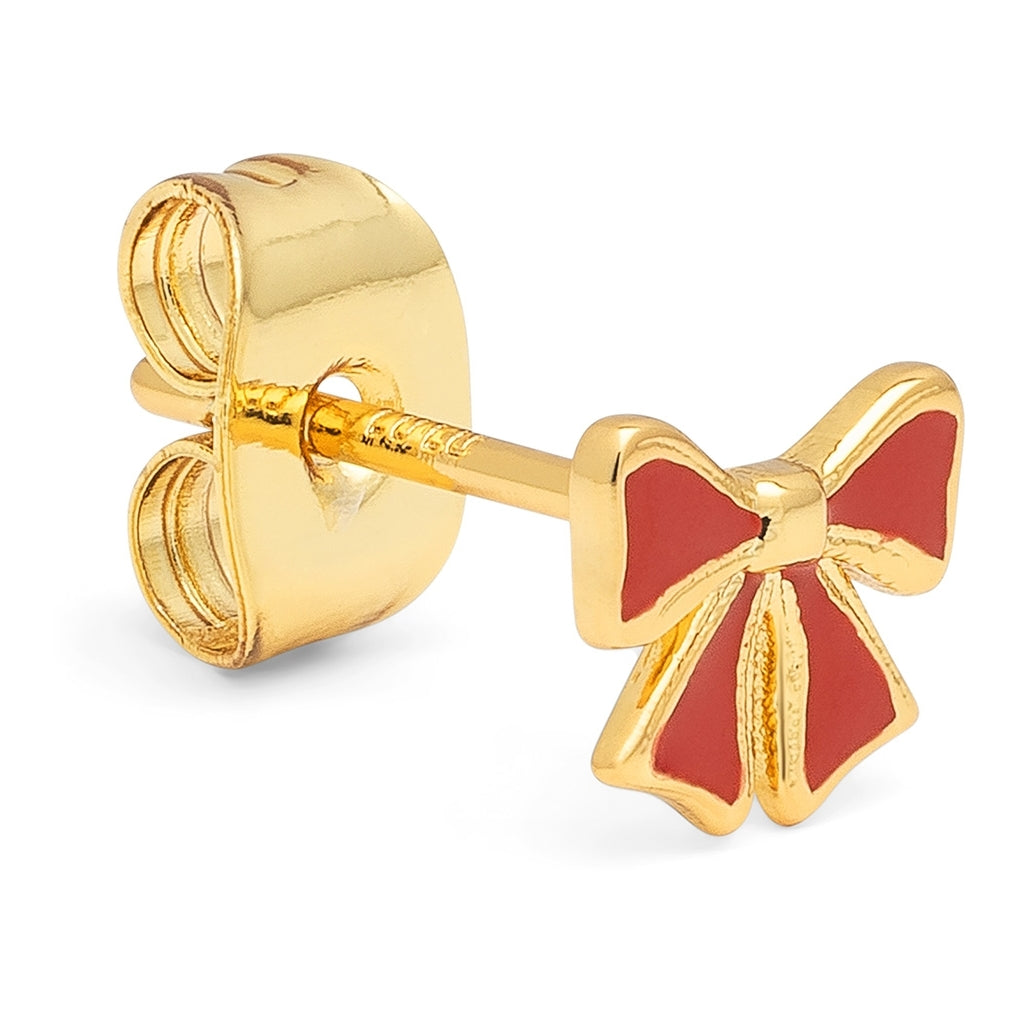 LULU Copenhagen Bow örhÀnge 1 stk Ear stud, 1 pcs GuldplÀterad