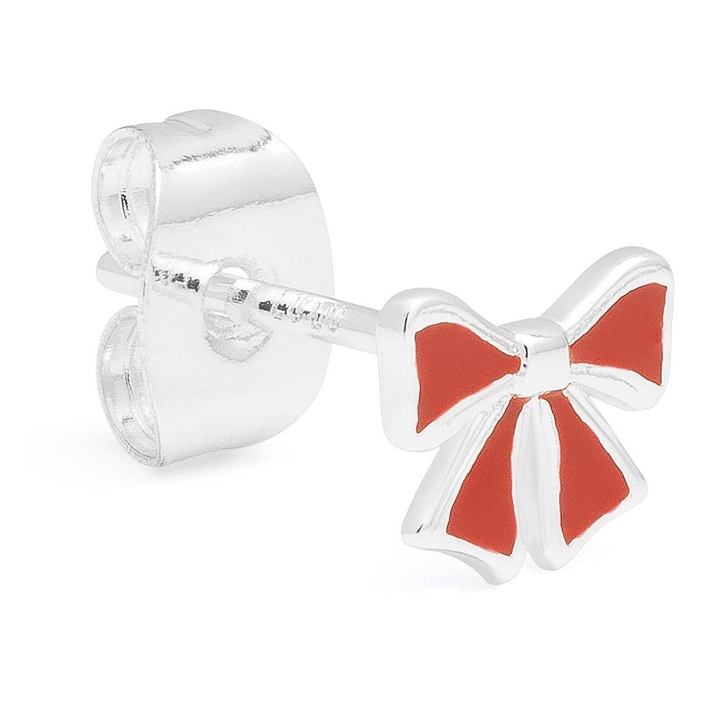 LULU Copenhagen Bow örhÀnge 1 stk Ear stud, 1 pcs Silver Plated