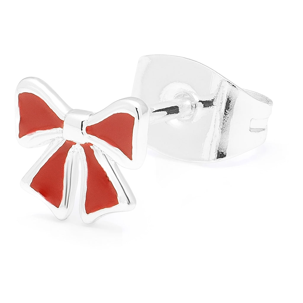 LULU Copenhagen Bow örhÀnge 1 stk Ear stud, 1 pcs Silver Plated