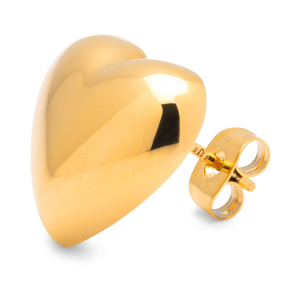 LULU Copenhagen Bubble Heart örhÀnge 1 st - förgyllt Ear stud, 1 pcs GuldplÀterad