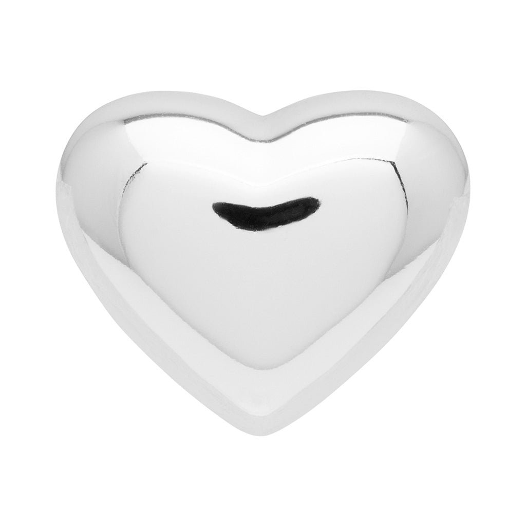 LULU Copenhagen Bubble Heart örhÀnge 1 st - försilvrad Ear stud, 1 pcs Silver Plated