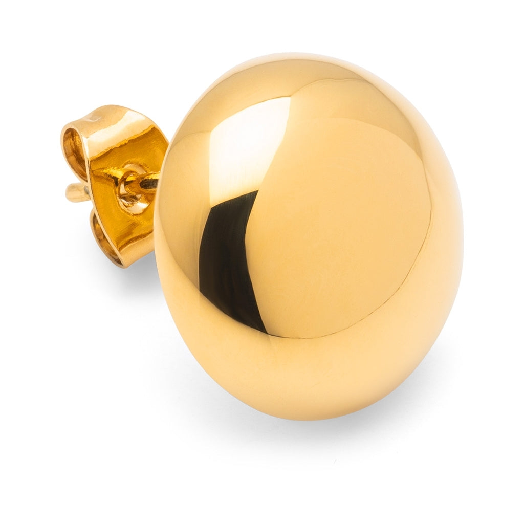 LULU Copenhagen Bubble Round örhÀnge 1 st - förgyllt Ear stud, 1 pcs GuldplÀterad