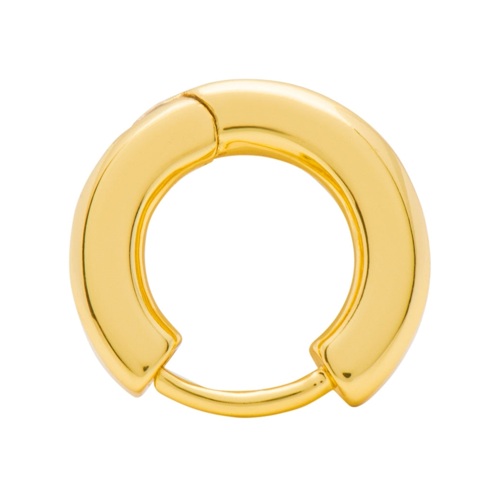 LULU Copenhagen Buckle Hoops Large Par Hoops GuldplÀterad