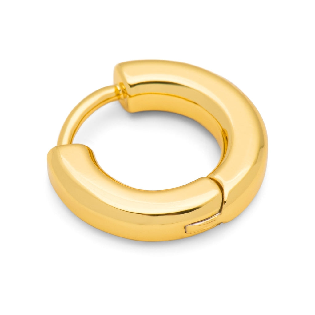 LULU Copenhagen Buckle Hoops Large Par Hoops GuldplÀterad
