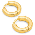 Buckle Hoops Large Par - GuldplÀterad