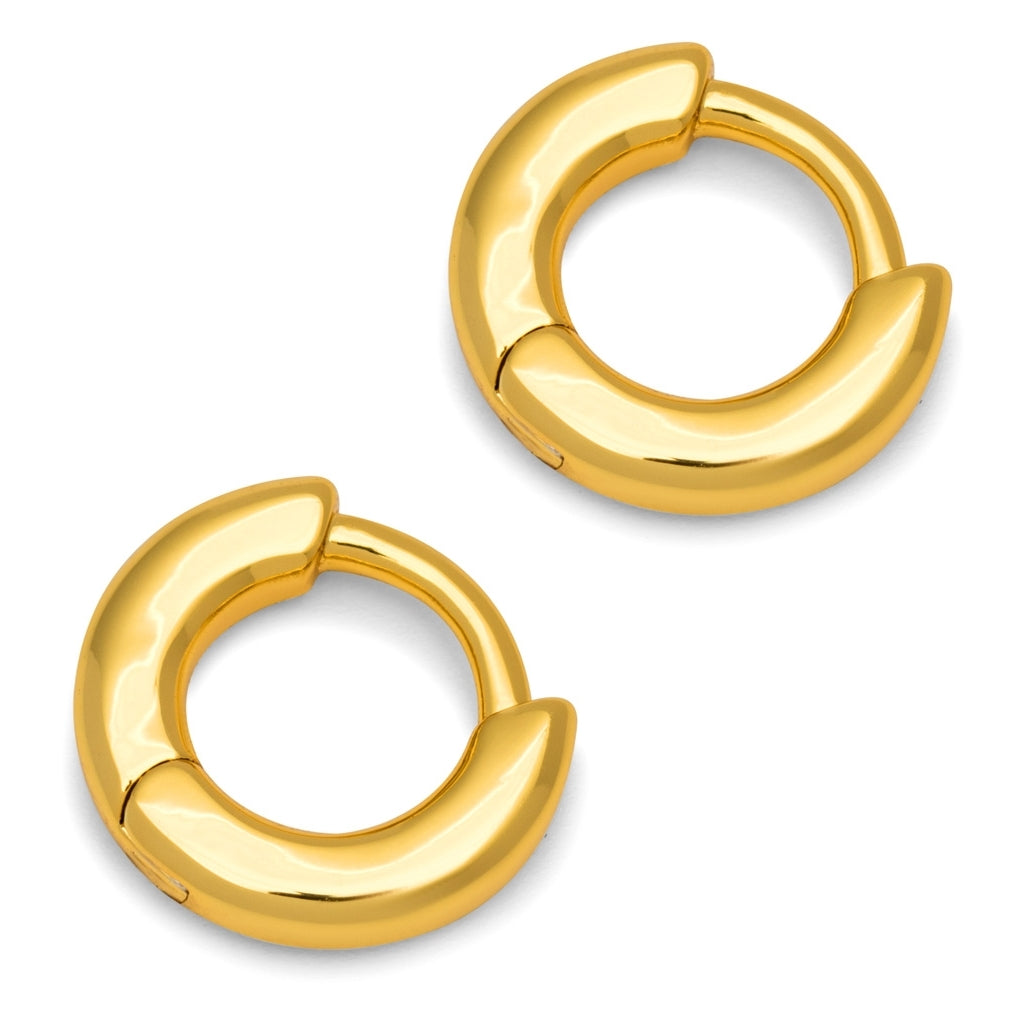 LULU Copenhagen Buckle Hoops Small par Hoops GuldplÀterad