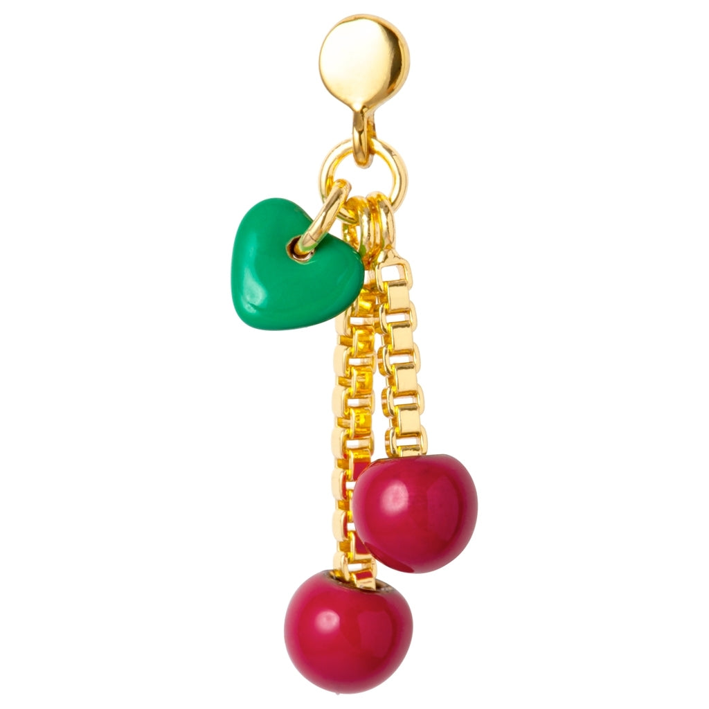 LULU Copenhagen Cherry örhÀnge 1 st Ear stud, 1 pcs Rubinröd