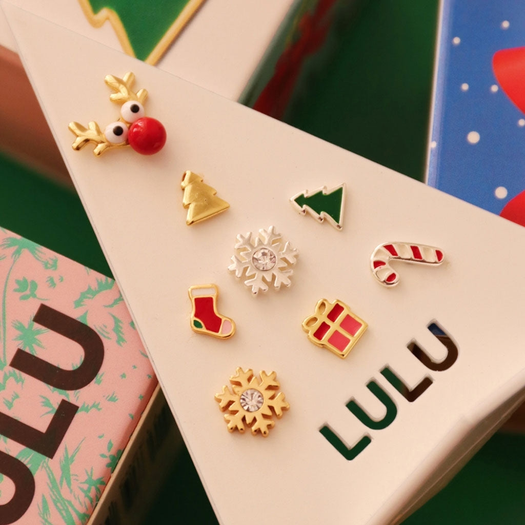 LULU Copenhagen Christmas Sock örhänge 1 st Ear stud, 1 pcs Guldpläterad