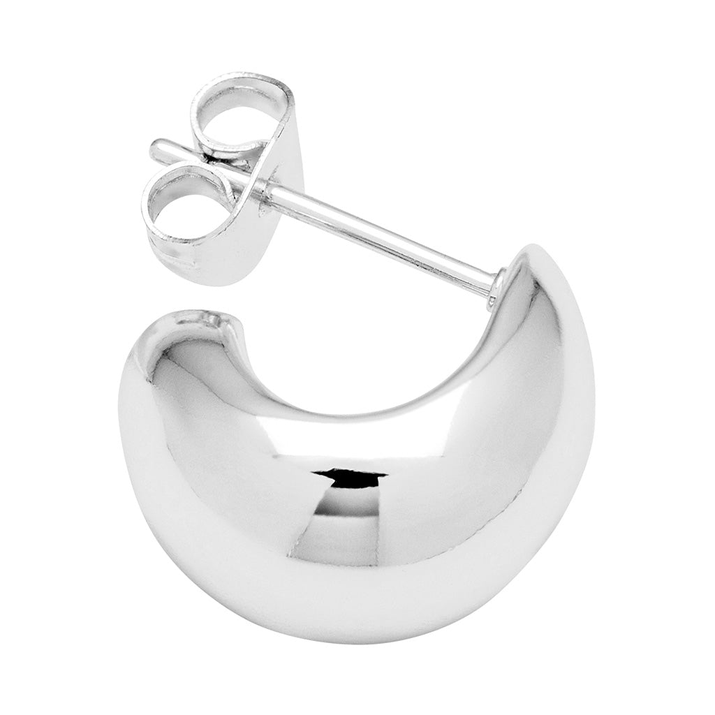 LULU Copenhagen Chunky Drop Hoops par - försilvrad Hoops Silver Plated