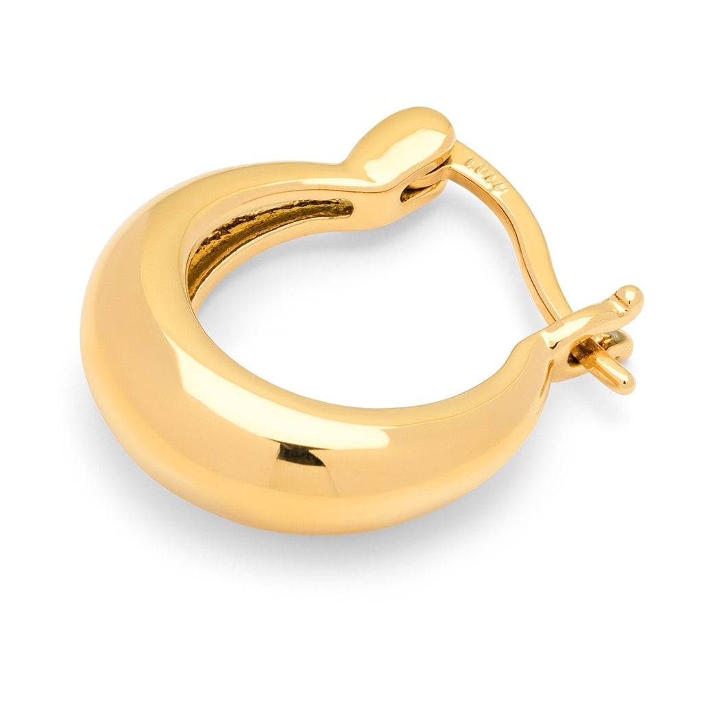 LULU Copenhagen Chunky Heavy Hoops par - guldpläterad Hoops Guldpläterad
