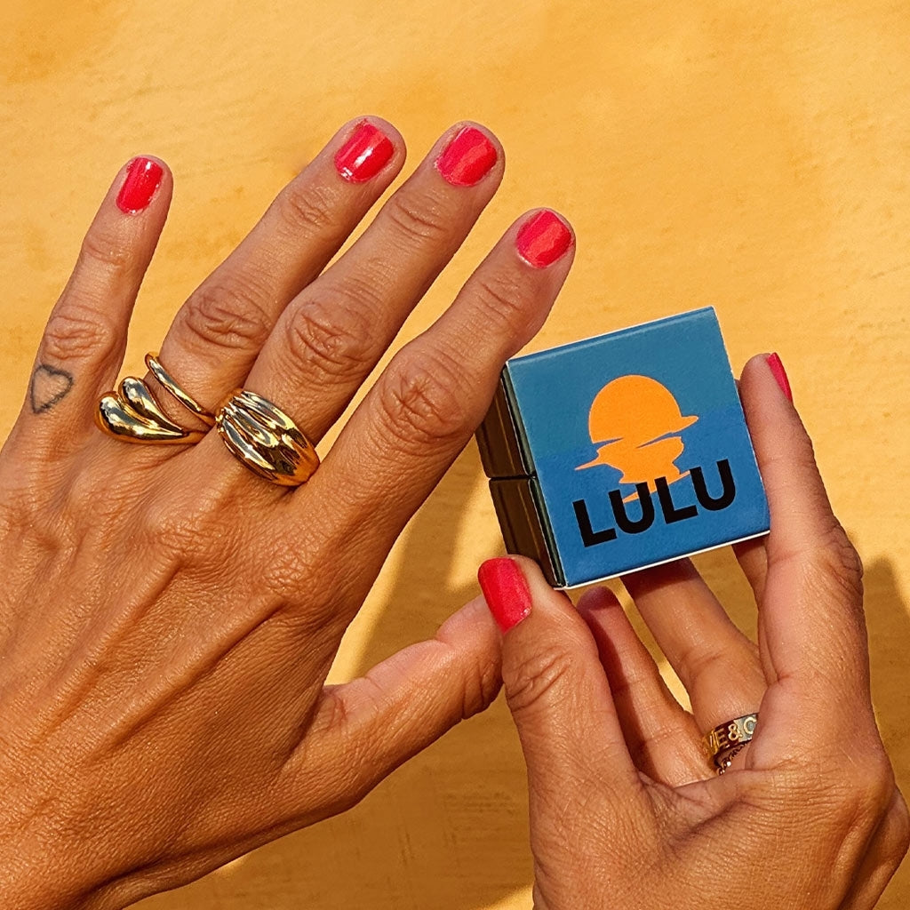 LULU Copenhagen Chunky Silk Ringa - guldpläterad Rings Guldpläterad
